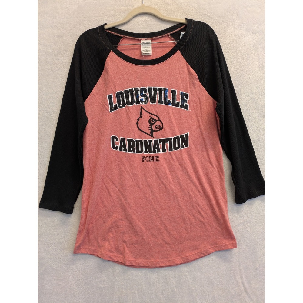 Victoria's‎ Secret Pink Louisville Cardinal Collegiate Collection Raglan Shirt